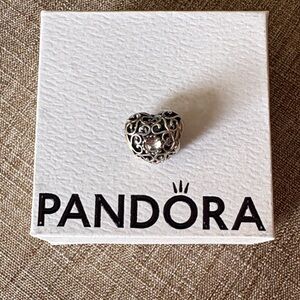 Pandora Intricate Silver Heart Charm